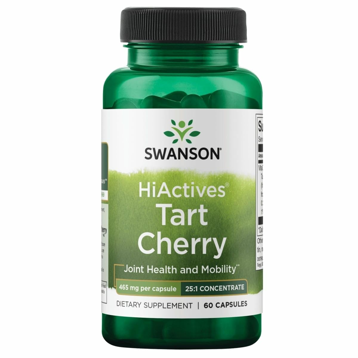 Swanson HiActives Cerise Acide – bouteille de gélules prête à l’emploi pour les articulations