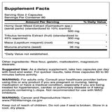 Swanson Horny Goat Weed Complex - étiquette claire montrant la standardisation à 1% d'icariines.