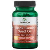 Swanson huile cumin noir 500 mg, bouteille, soutien potentiel au bien-être général