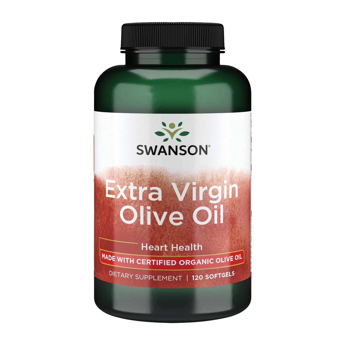 Swanson huile d olive extra vierge en gélules, apport en acides gras essentiels.