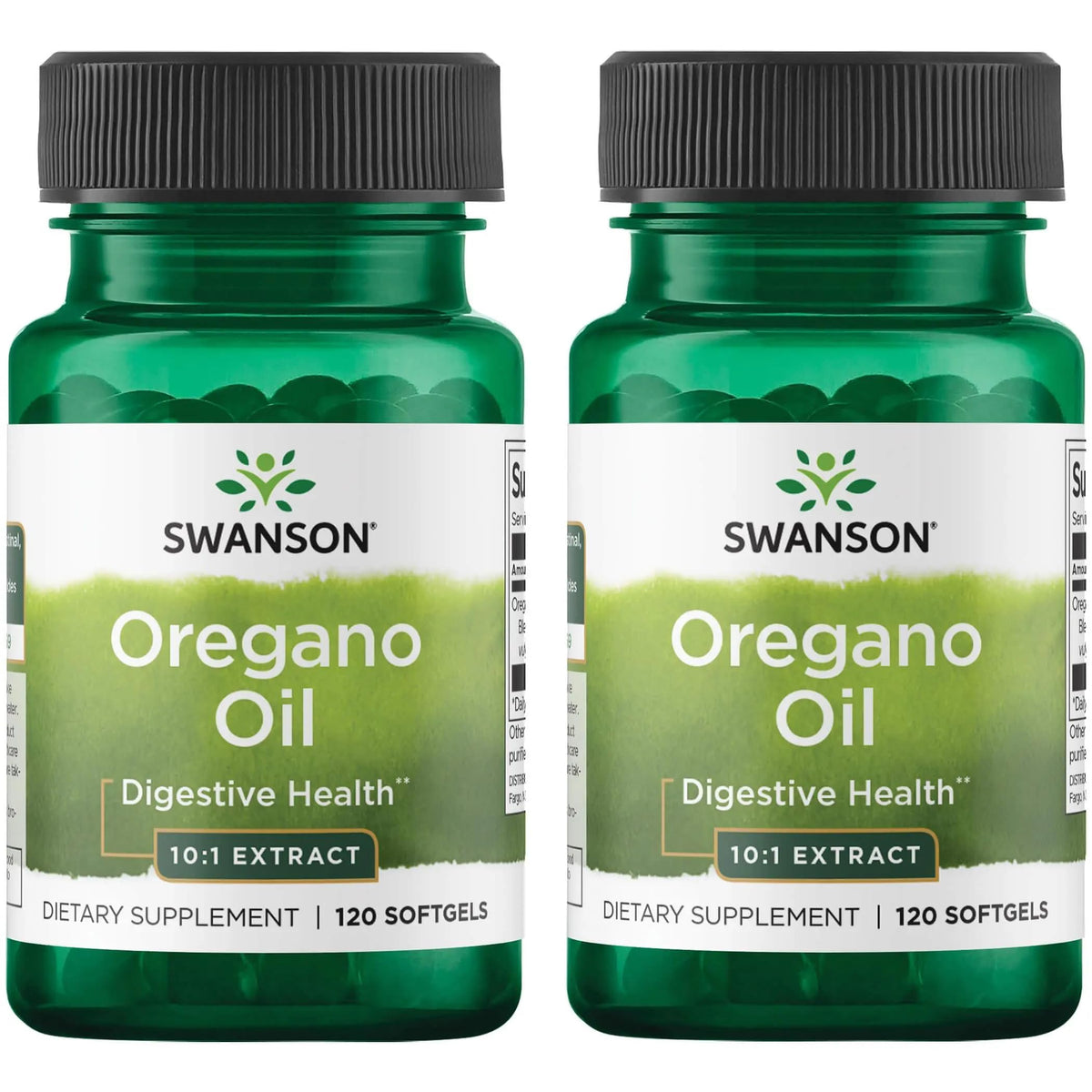 Swanson huile d'origan extrait 10:1 en bouteille, usage quotidien potentiel pour le bien-être.