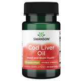 Swanson huile foie morue DBL-Strength – bouteille élégante pour une routine santé.