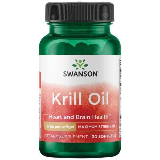 Swanson huile krill EFA Max Str dosage quotidien – format pratique et durable.