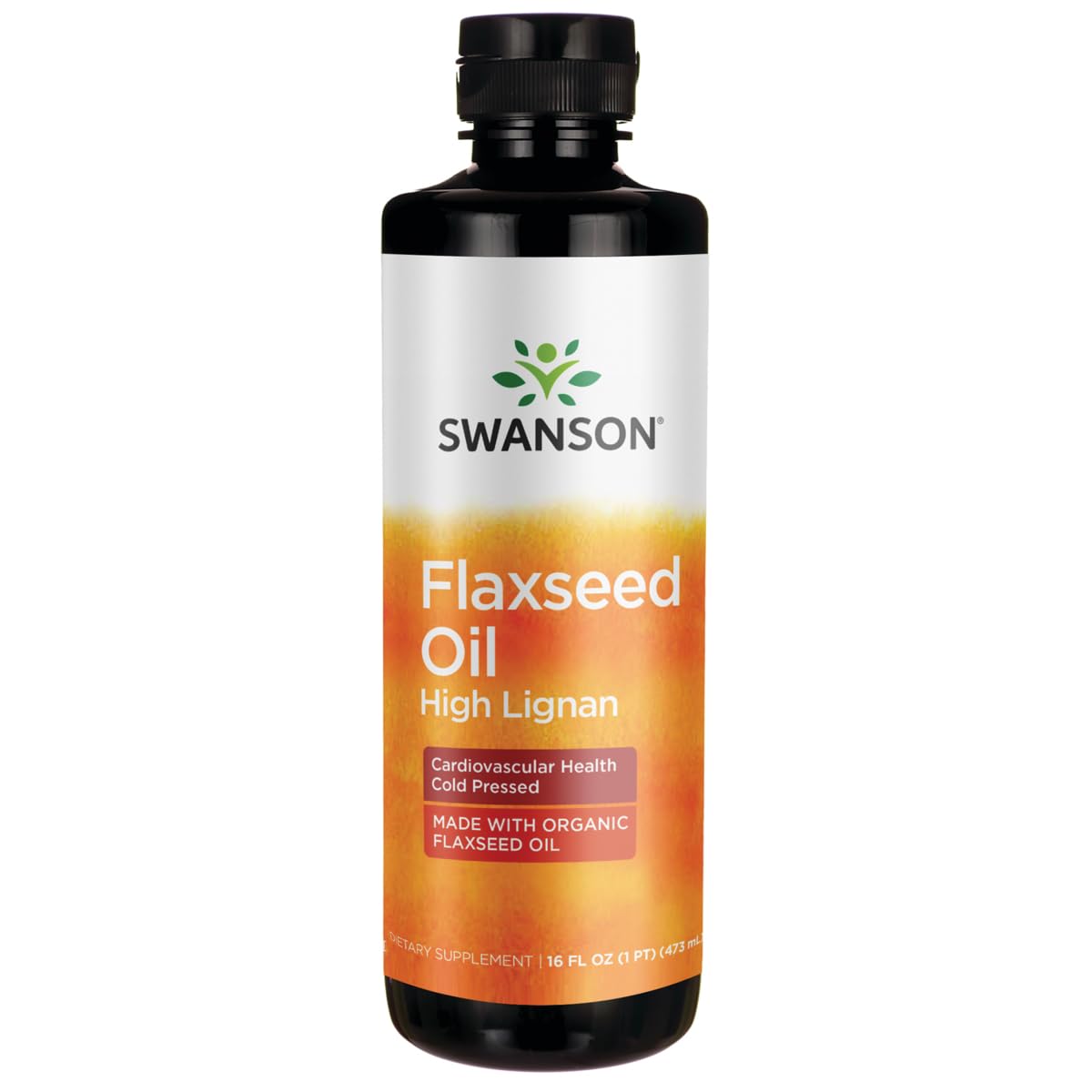 Swanson Omégatru huile de lin en bouteille, potentiel soutien oméga-3