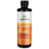 Swanson Omégatru huile de lin en bouteille, potentiel soutien oméga-3