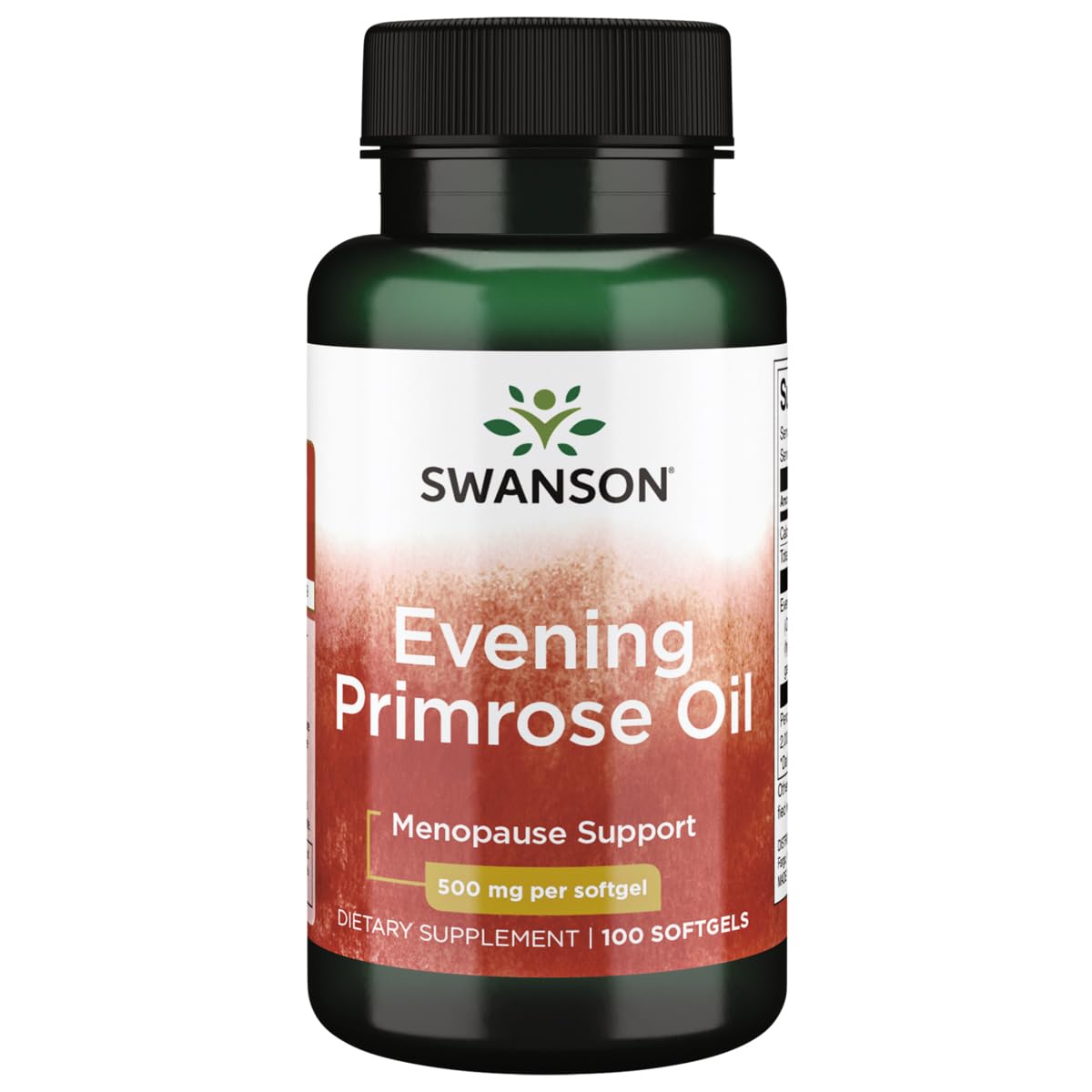Swanson Huile d'onagre Omegatru 500 mg - flacon, soutien potentiel à l'hydratation de la peau