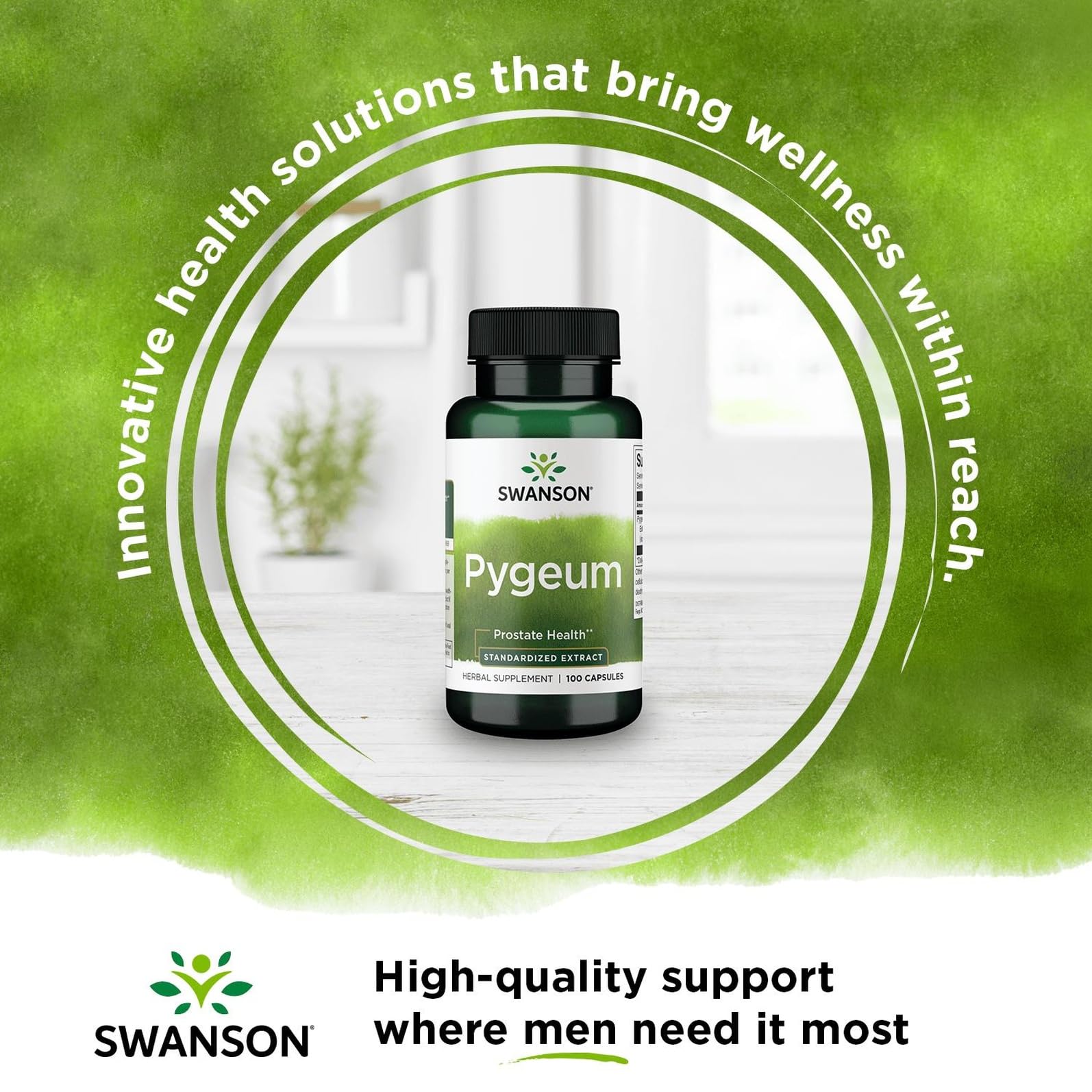 Swanson Hysope 450 mg – emballage et étiquette clairs.