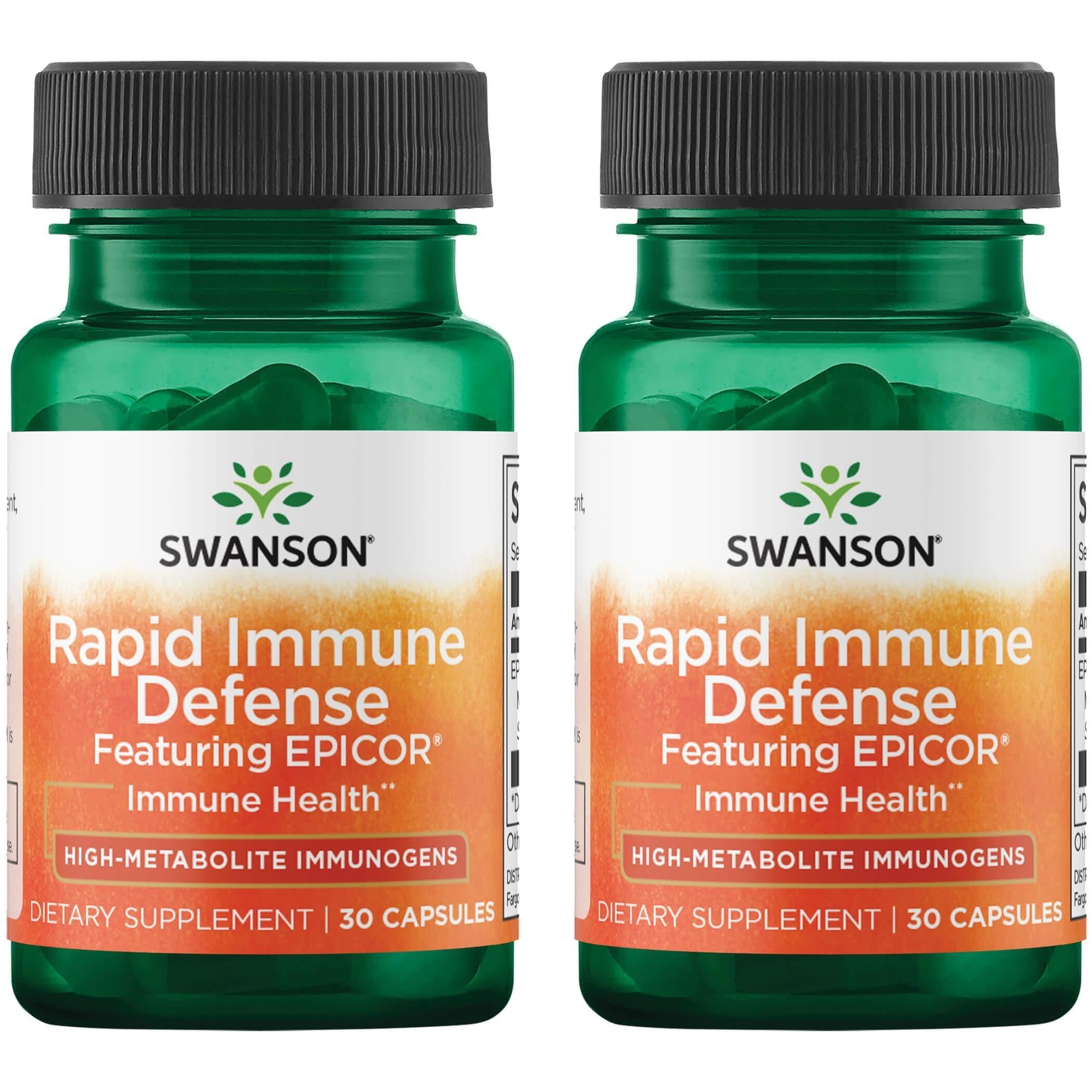 Swanson Immunité rapide Epicor 500 mg, capsules, soutien possible du microbiome dans la vie quotidienne.