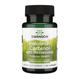 Swanson Indole-3-Carbinol et Resveratrol – bouteille prête pour le soutien cellulaire.