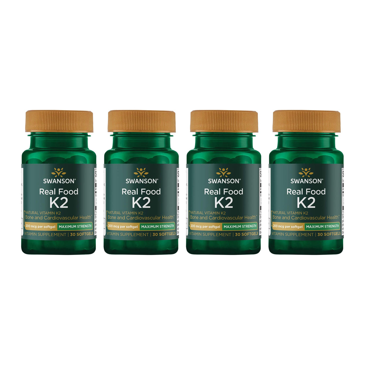 Swanson K2 Natto bouteille : source naturelle pour régulation potentielle du calcium