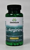 Swanson L-Arginine – étiquette claire sur l'emballage et traçabilité assurée.