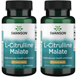 Swanson L-Citrulline Malate – bouteille de 60 capsules pour énergie durable.