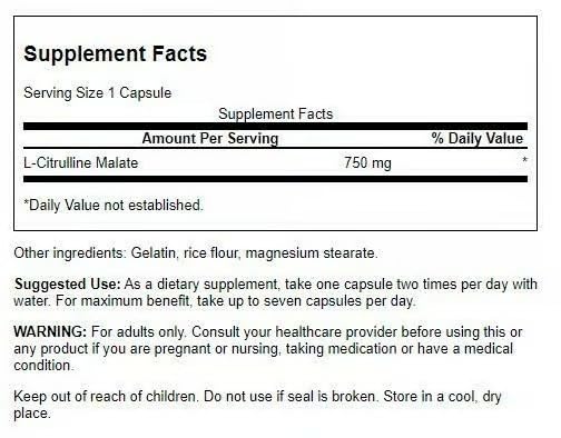 Swanson L-Citrulline Malate – pack double, routine énergétique continue.