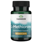 Swanson L-Méthionine 500 mg, bouteille, soutien potentiel de la fonction hépatique