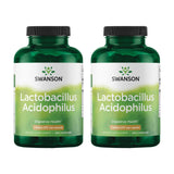 Swanson Lactobacillus Acidophilus : bouteille 2 pack, soutien digestif possible au quotidien.