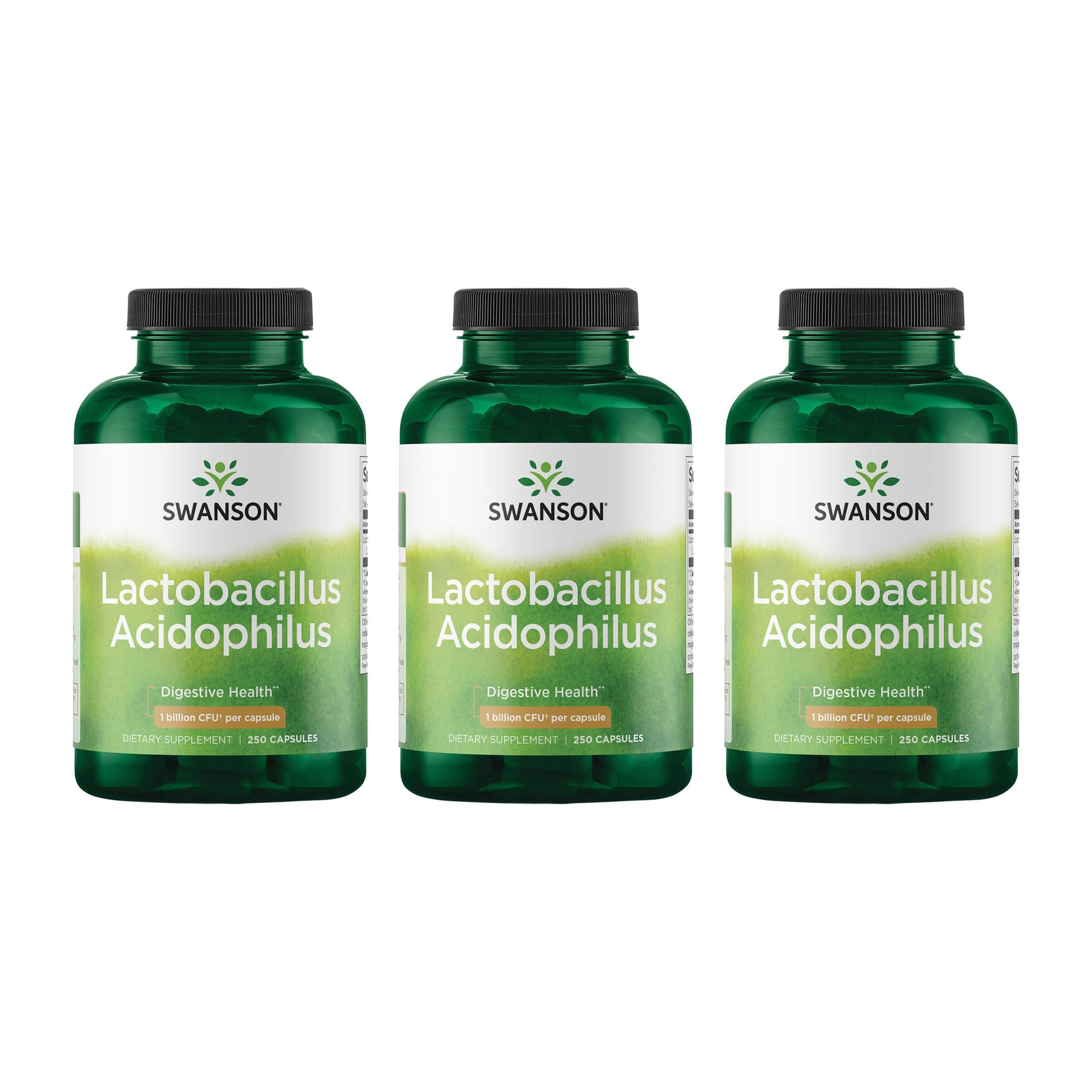 Swanson Lactobacillus Acidophilus — bouteille avec versement facile pour usage quotidien.