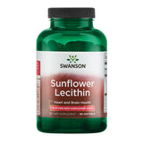Swanson Lécithine Tournesol: bouteille, soutien cérébral naturel et énergie quotidienne.