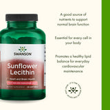 Swanson Lécithine Tournesol: paquet emballage pratique et recyclable.