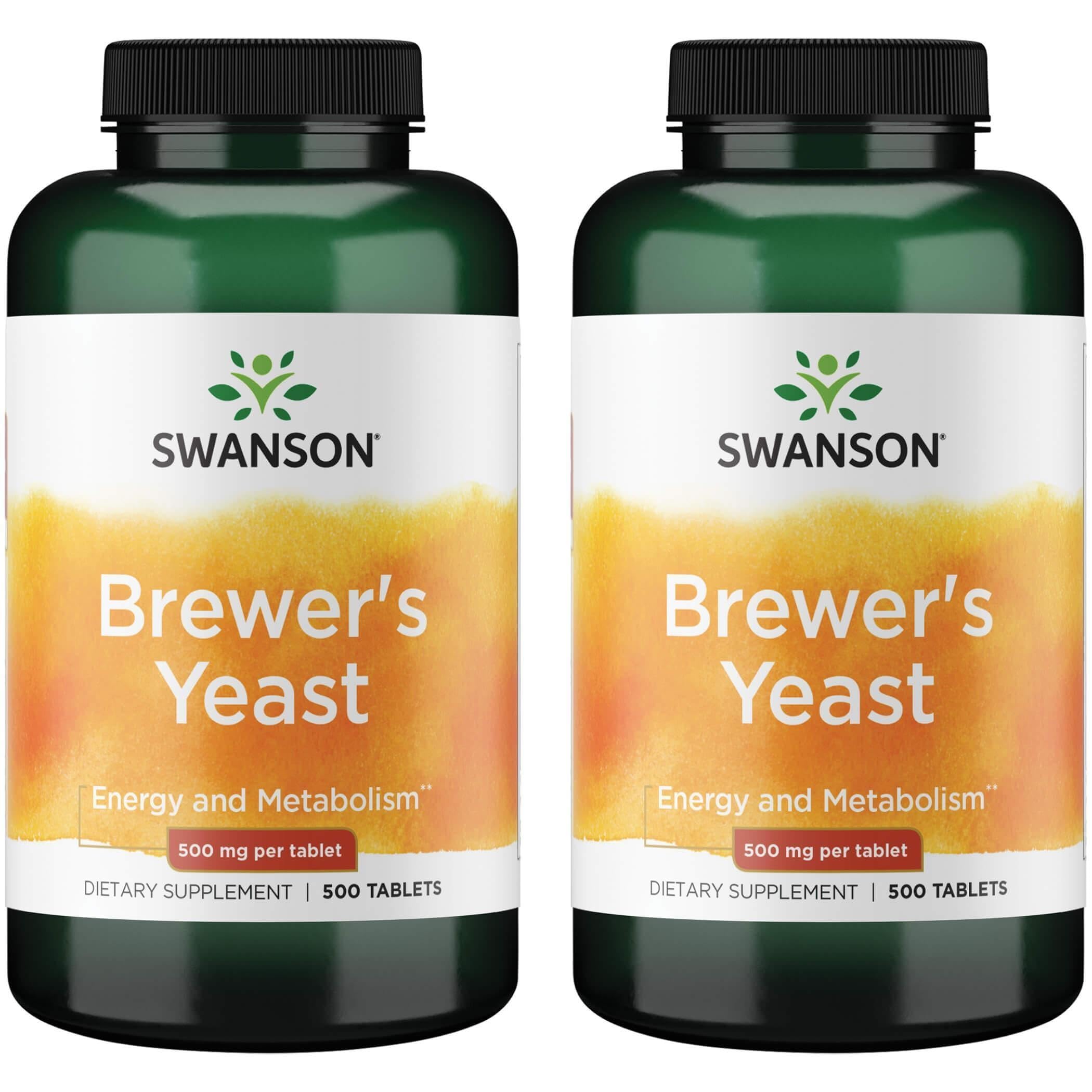 Swanson Levure de Bière en bouteille, riches en vitamines B et protéines.