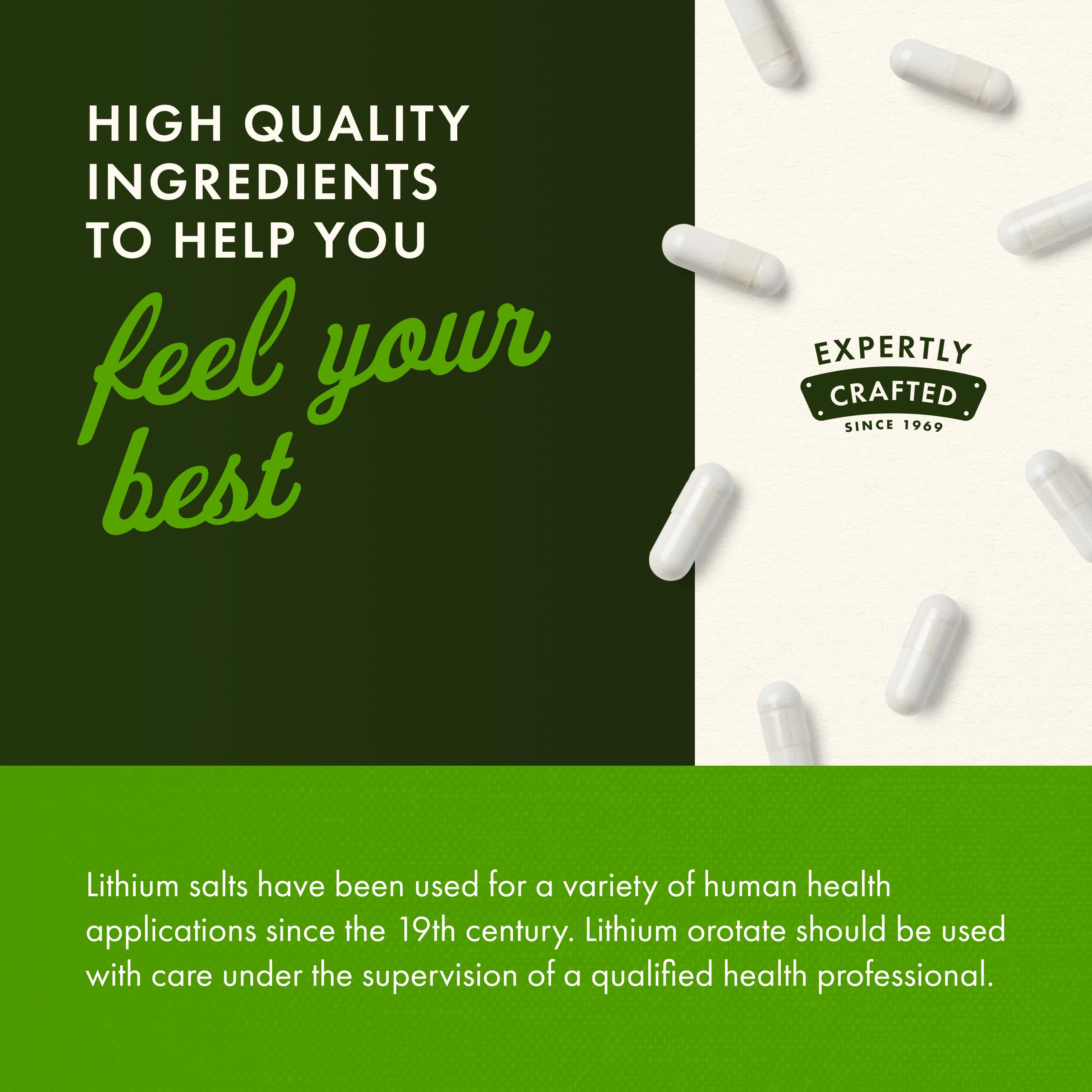 Swanson Lithium Orotate: capsules veggie prêtes à l emploi quotidien.