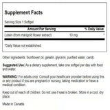 Swanson Lutéine 10 mg – bouteille fermée, capsules faciles à intégrer dans la routine