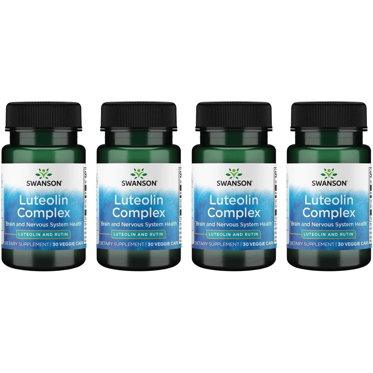 Swanson Luteolin Complex bouteille soutient le cerveau et est pratique