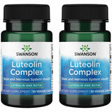 Swanson Luteolin Complex avec Rutin – boîte présentant l'emballage et les bénéfices antioxydants