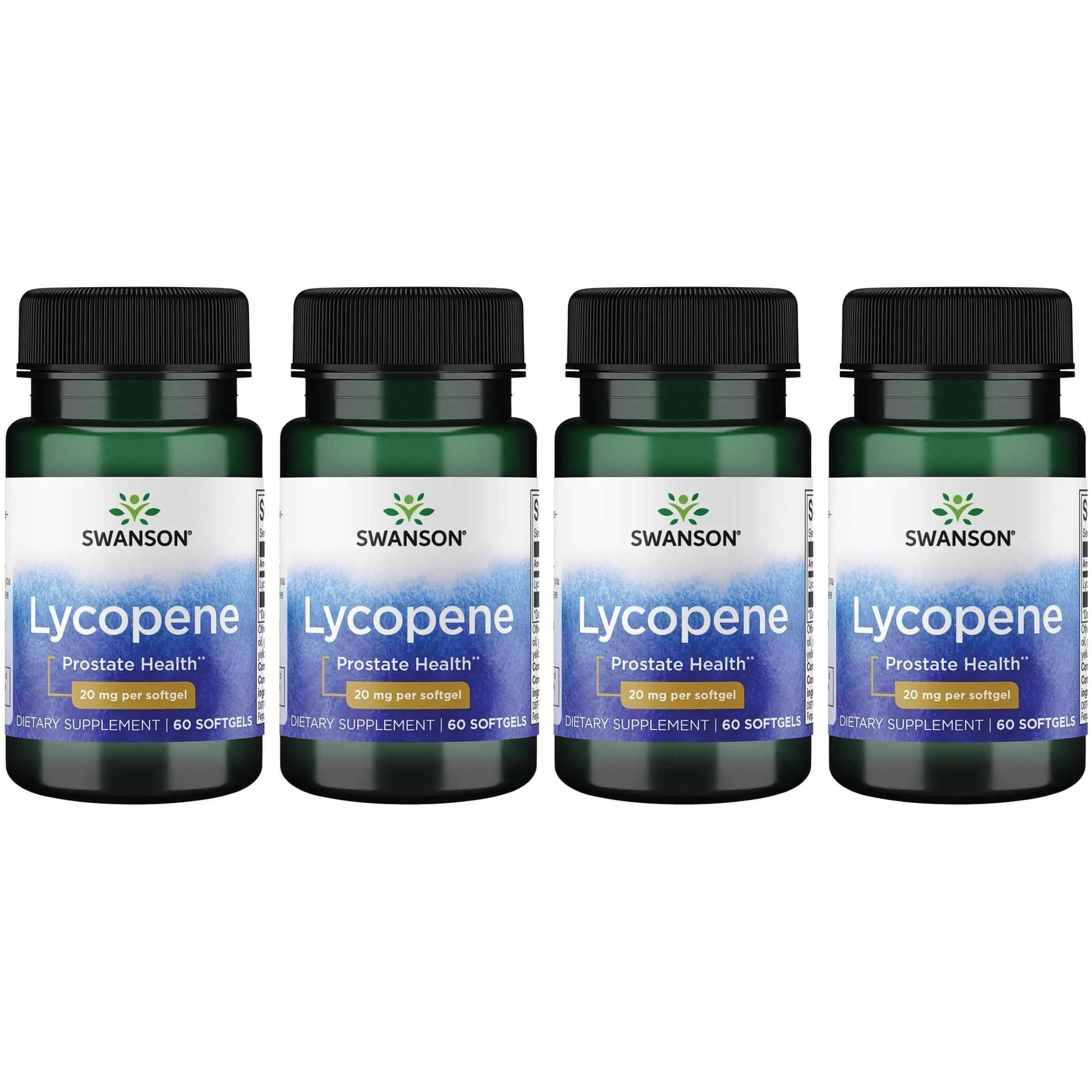 Swanson Lycopène, bouteille softgels, soutien prostatique potentiel dans votre routine