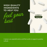 Étiquette indiquant 2 bouteilles de 300 capsules.