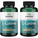 Swanson L-Lysine forme libre – flacon de 100 capsules, soutien naturel au stress