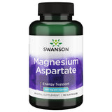 Swanson Magnésium Aspartate 685 mg, bouteille, soutien énergie et fonctions musculaires.