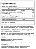 Swanson Albion Chelated Magnesium Calcium sur l'étiquette; mode d'utilisation simple et pratique.