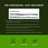 Swanson Magnésium Chelaté – étiquette nutritionnelle clairement affichée