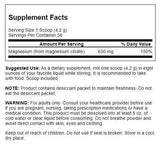 Swanson Magnésium Citrate Poudre – dose-eau prête à l'emploi pour une supplémentation pratique