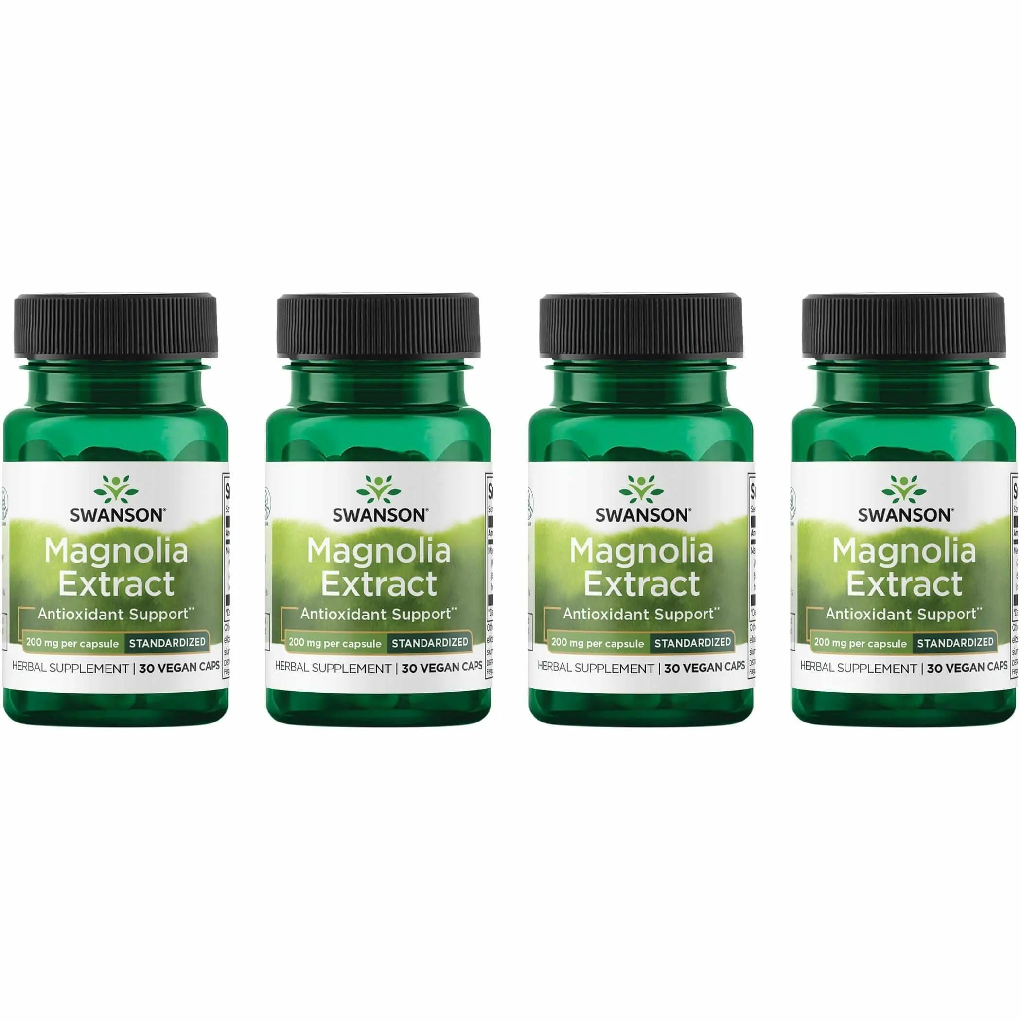 Swanson Magnolia Bark – Bouteille: soutien digestif potentiel et bien-être nerveux.
