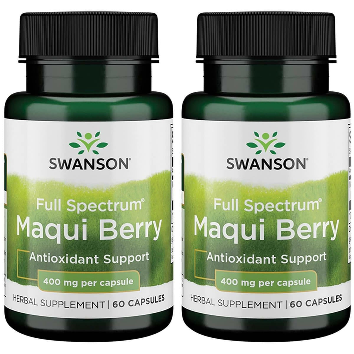 Swanson Maqui Berry 400 mg – bouteille, gélules faciles à prendre.