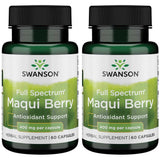 Swanson Maqui Berry 400 mg – bouteille, gélules faciles à prendre.