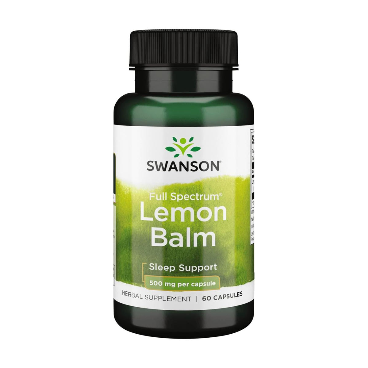 Capsules Swanson mélisse – apaisement rapide et utilisation pratique.