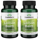 Swanson mélisse à spectre complet—gélules faciles à avaler pour relaxation et sommeil.