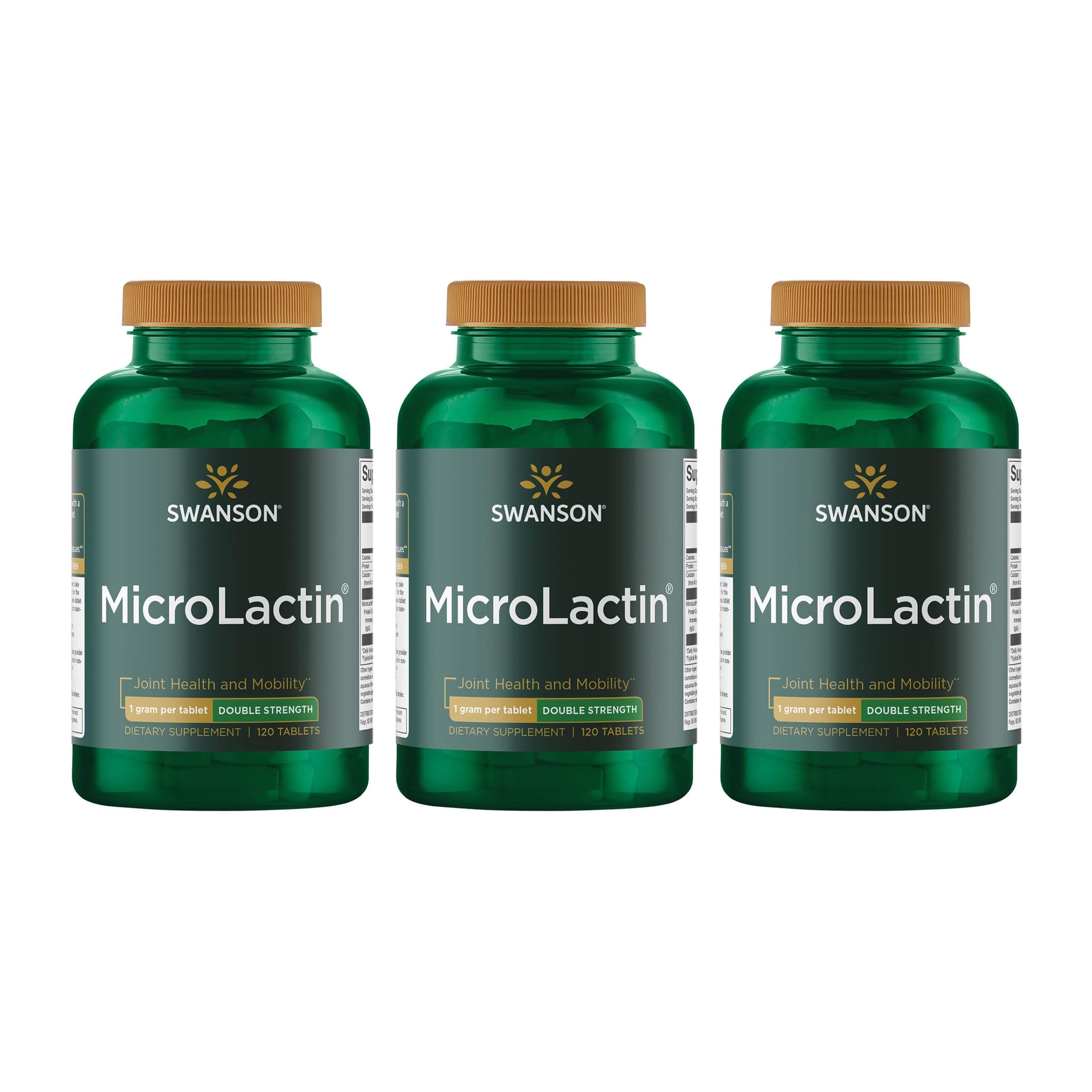 Swanson Microlactin 1000 mg, bouteille visible, potentiel soutien des articulations.
