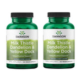 Swanson Milk Thistle: bouteille avec étiquette, soutien potentiel du foie et bien-être.