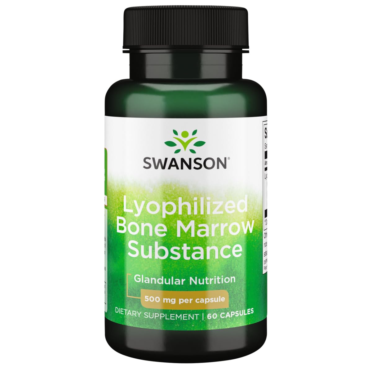 Swanson moelle osseuse brute lyophilise, capsules faciles à intégrer à votre routine nutritionnelle.