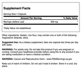Swanson Moringa Oleifera feuilles et gelules visibles, usage quotidien potentiel