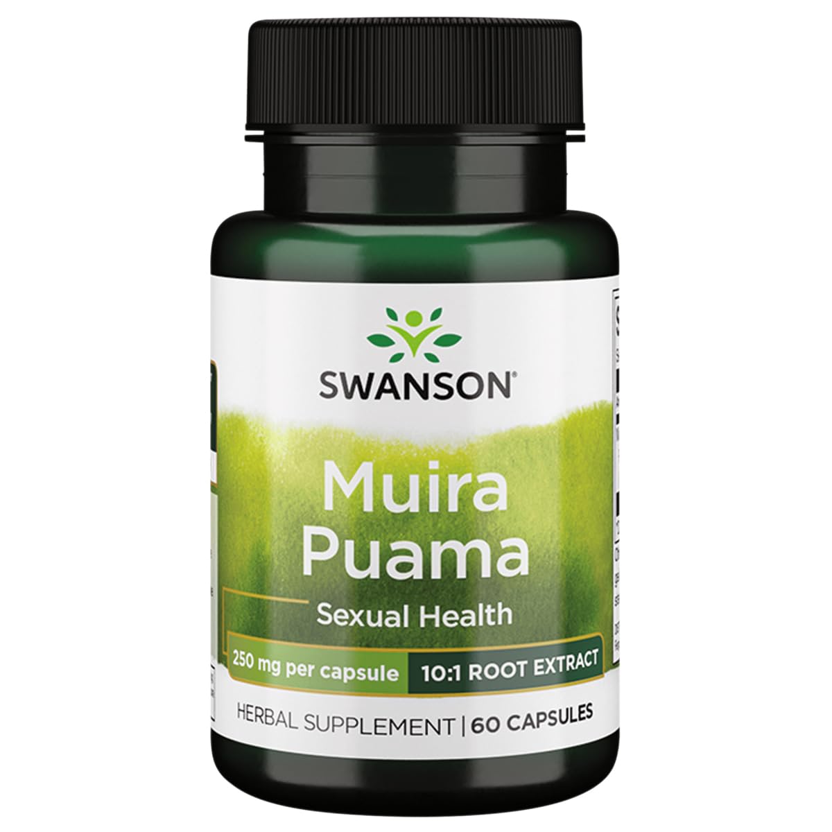 Swanson Muira Puama, capsules pratiques faciles à avaler pour votre routine quotidienne.