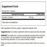 Swanson N-Acetyl L-Tyrosine, capsules: dosage quotidien pratique pour la routine mentale.