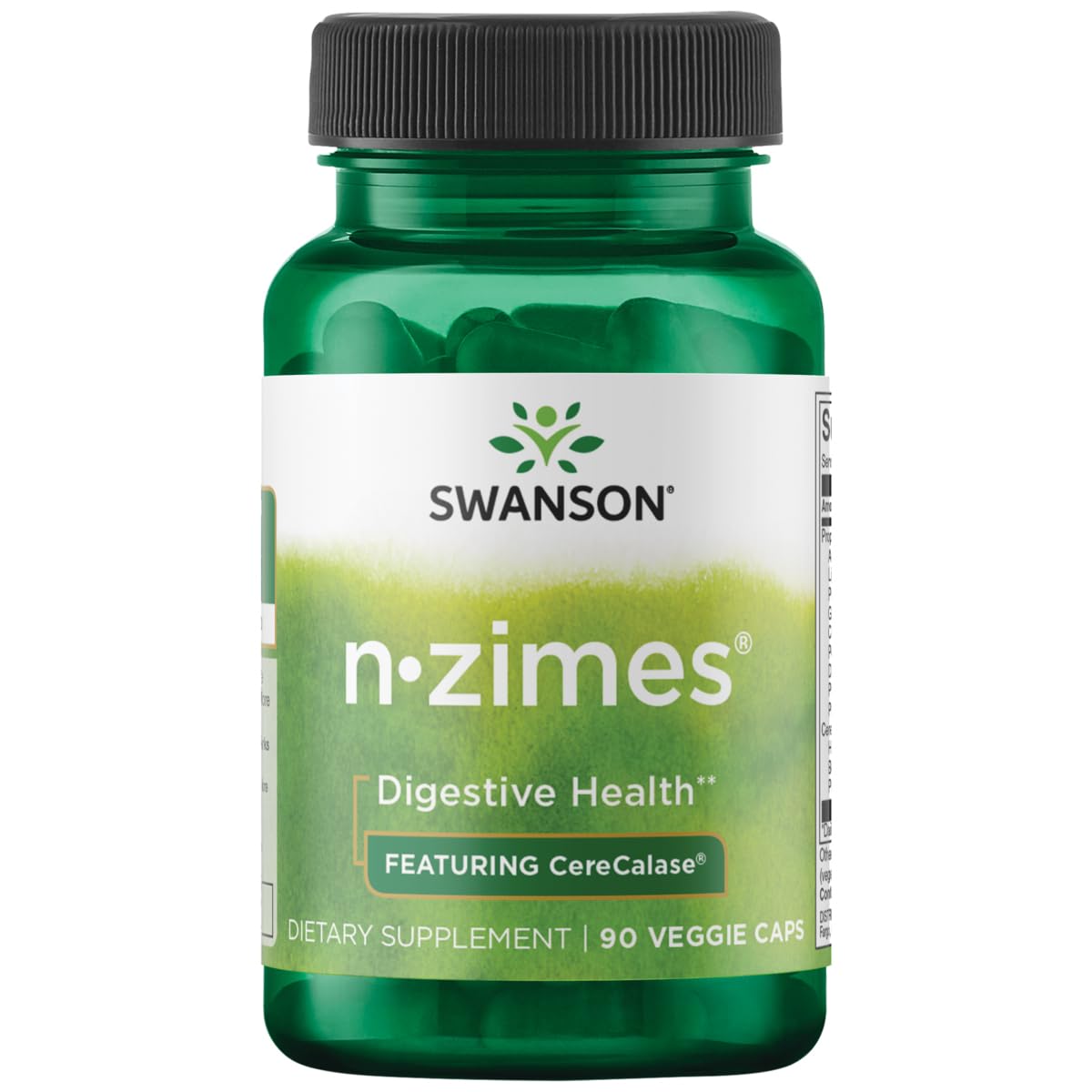 Capsules Swanson N-Zimes pour digestion, soutien de l'absorption des nutriments.