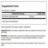 Swanson Neurosilk 200 mg gélules – vue avant, étiquette lisible, favorise l'apprentissage