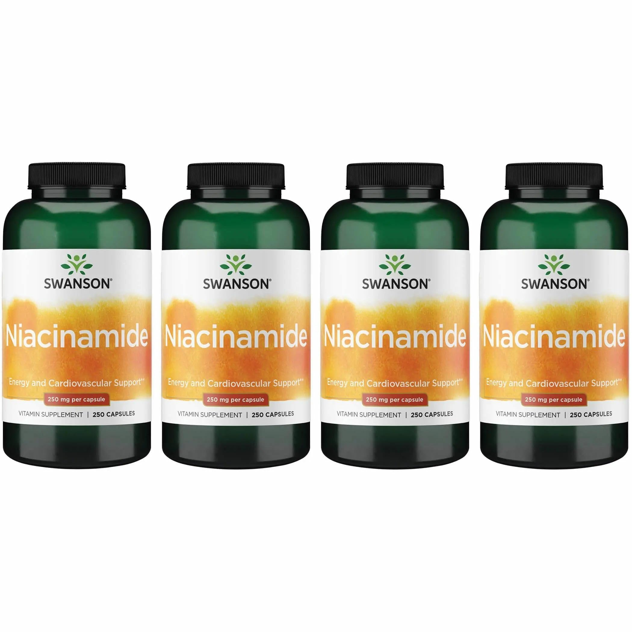 Swanson Niacinamide – bouteille, soutien potentiel au métabolisme des glucides et énergie