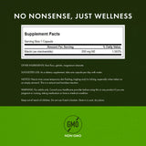 Etiquette Swanson Niacinamide montrant ingrédients végétaux et formule complète.