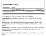 Étiquette-produit Swanson Niacinamide reflétant traçabilité et qualité.